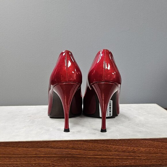 Stuart Weitzman Red Patent Leather Heels - Picture 2 of 5